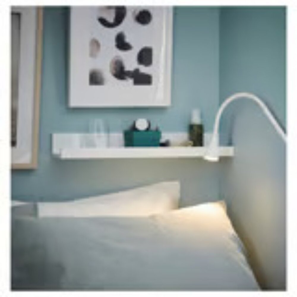 Bundle of 2 Ikea MOSSLANDA Picture ledge, white, 21 ¾ "